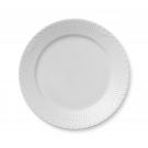 Royal Copenhagen, White Fluted Half Lace Dinner Plate 10.75"