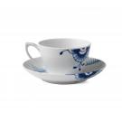 Royal Copenhagen, Blue Fluted Mega Tea Cup and Saucer 9.25oz.