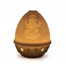 Lladro Light And Fragrance, Veena Ganesha Lithophane. Rechargeable Led