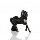 Lalique Mistral Horse Figure, Black