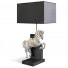 Lladro Classic Lighting, Horse On Courbette Table Lamp