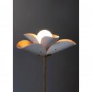 Lladro Modern Lighting, Blossom Floor Lamp. White And Golden Luster.