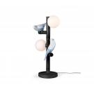 Lladro Modern Lighting, Parrot Table Lamp. Black