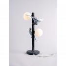 Lladro Modern Lighting, Parrot Table Lamp. Black