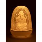 Lladro Lord Ganesha and Goddess Lakshmi Dome Lamp