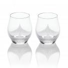 Lalique 100 Points Whiskey DOF Tumbler Glasses By James Suckling, Pair