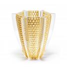 Lalique Provence Rayons, Limited Edition 11.75" Vase With Gold Leaf