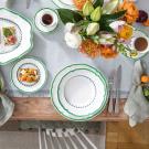 Villeroy and Boch French Garden Green Line Rim Soup, Single