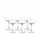 Lalique 100 Points Saucer Champagne Coupe By James Suckling, Set of 6