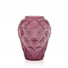 Lalique Anemones 13" Vase, Fuchsia
