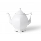 Royal Copenhagen White Fluted Full Lace Tea Pot 1 Qt