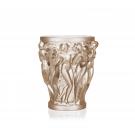 Lalique Bacchantes 9.5" Vase, Gold Luster