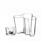 Iittala Aalto Duo Set Clear Vase And Tealight