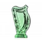 Waterford Crystal Emerald Harp Sculpture