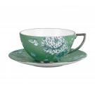 Wedgwood Jasper Conran Chinoiserie Green Teacup and Saucer