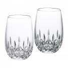 Waterford Crystal, Lismore Essence Stemless White Wine, Pair