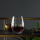 Waterford Lismore Essence Stemless Deep Red Wine, Pair