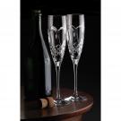 Waterford Crystal True Love Champagne Toasting Flutes, Pair