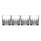 Waterford Lismore Diamond Straight Sided Crystal Whiskey Tumblers, Set of Four