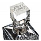 Waterford Crystal, Lismore Evolution Silver Whiskey Square Crystal Decanter