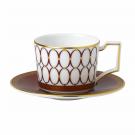 Wedgwood Renaissance Red Espresso Cup and Saucer