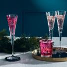 Waterford Winter Wonders Midnight Frost Flute Lilac, Single Glass