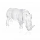 Lalique Rhinoceros Sculpture, Clear