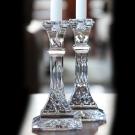Waterford Lismore 8" Crystal Candlesticks, Pair
