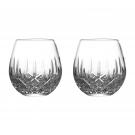 Waterford Crystal Lismore Nouveau Stemless Wine Light Red Pair