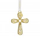 Waterford Golden 2023 Cross Ornament