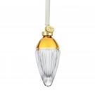 Waterford Crystal Faith Drop Bauble Amber Ornament