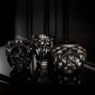 Lalique Bacchantes 5" Vase, Noir Black