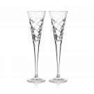 Waterford Winter Wonders Mistletoe Flute Champagne Glasses, Pair