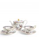 Wedgwood Fortune Teapot and Set of 2 Teacups and Saucers