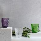 Lalique Small Pivoines Purple 5.5" Vase