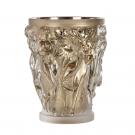 Lalique Bacchantes Grande 13.5" Vase, Moon-Gold Leaves, Limited Edition