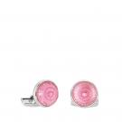 Lalique Toupie Cufflinks Pair, Pink