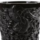 Lalique Merles et Raisins Medium 8.75" Vase, Black