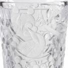 Lalique Merles et Raisins 15" Vase, Clear