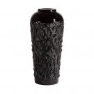 Lalique Mures 20" Vase, Black, Limited Edition