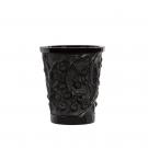 Lalique Mures 10" Vase, Black