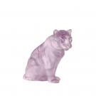 Lalique Sitting Pink Tiger, Small, Limited Edition