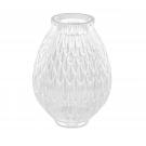Lalique Empreinte Animale Plumes 5.8" Vase Clear