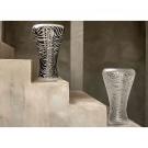 Lalique Empreinte Animale Zebre 18" Vase Satin Finish