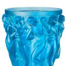 Lalique Bacchantes 9.5" Vase, Blue