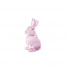 Lalique Toulouse Rabbit Figure Limited Edition, Pink,