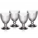 Villeroy and Boch Boston Clear Goblet Set of 4