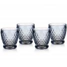 Villeroy and Boch Boston Colored Double Old Fashioned Blue Set of 4