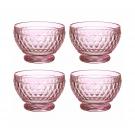 Villeroy and Boch 4.25" Boston Colored Individual Bowl Set of 4 Rose