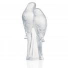Lalique Two Parakeets Sculpture, Clear